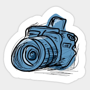 camera sketch Sticker